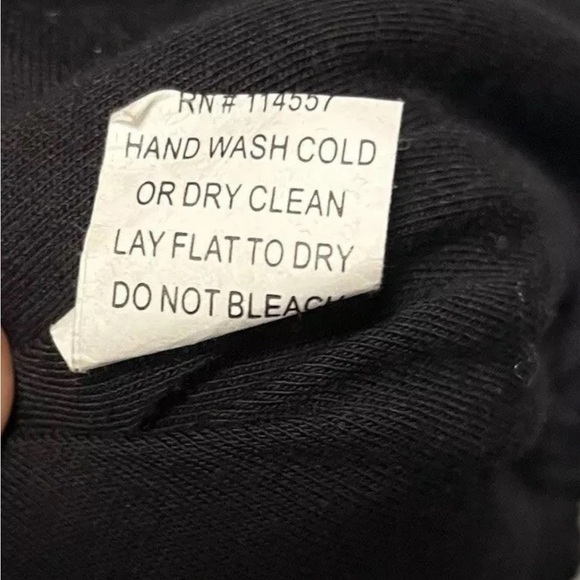 Theme Zip Up Belted Black Jacket Size M - Picture 12 of 14